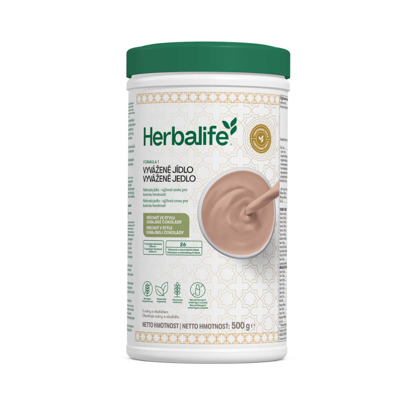 Herbalife-Formula-1-Dubajska-cokolada-vyvazene-jidlo-kokteil-500g-SKU-611K