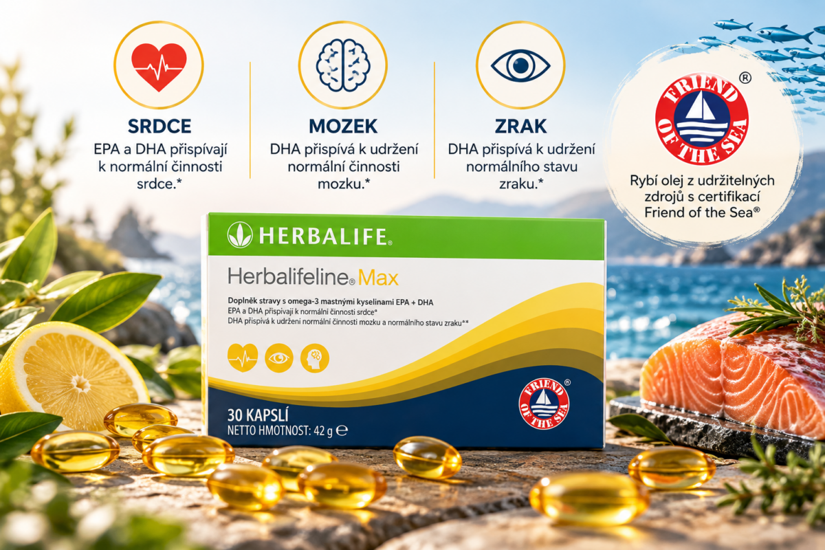 Herbalife Omega-3: Proč jsou EPA a DHA důležité pro srdce, mozek a zrak?